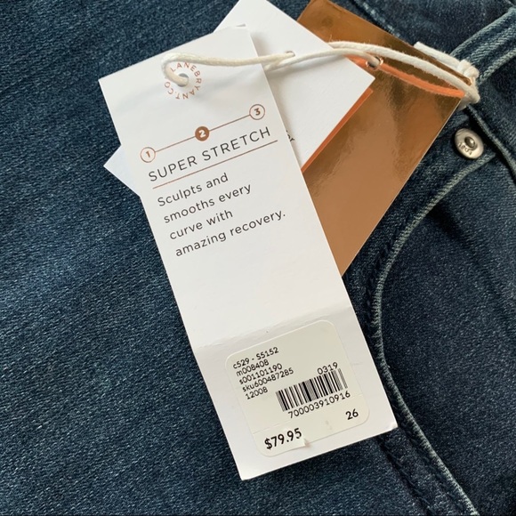 Lane Bryant Ruffle Hem Mid Rise Skinny NWT Size 26 - Picture 4 of 5